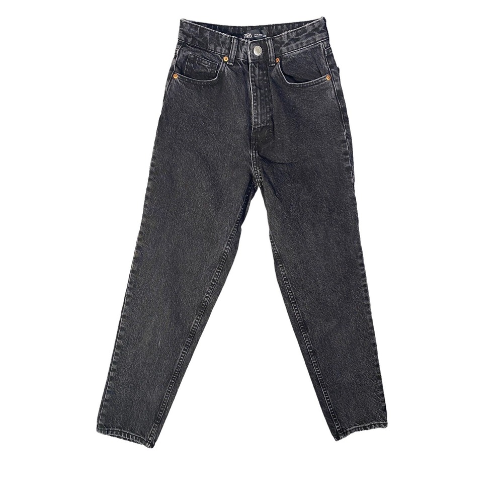 Zara JOIN LIFE Womens 100% Ecologically Grown Cotton Straight Leg Jeans Size 0‎